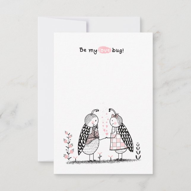 Alla hjärtans dag i klassrummet anteckningskort (Framsida)