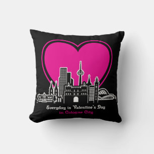Alla hjärtans dag i Köln City Kudde