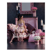 Alla hjärtans dag i Lingerie på soffan