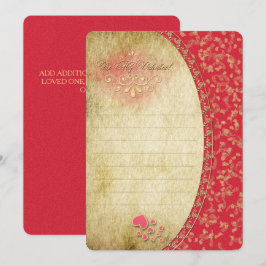 ALLA HJÄRTANS DAG ~ Inbjudningskort