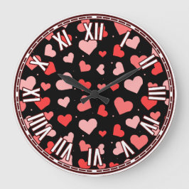 Alla hjärtans dag Inspired Design Stor Klocka