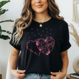 Alla hjärtans dag "Jag älskar dig - Te Amo" tvåspr T Shirt