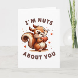 Alla hjärtans dag "Jag är Nöt om dig" Kort