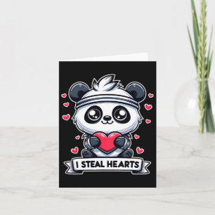 Alla hjärtans dag jag stjäl hjärtan Panda Björn Sö Kort