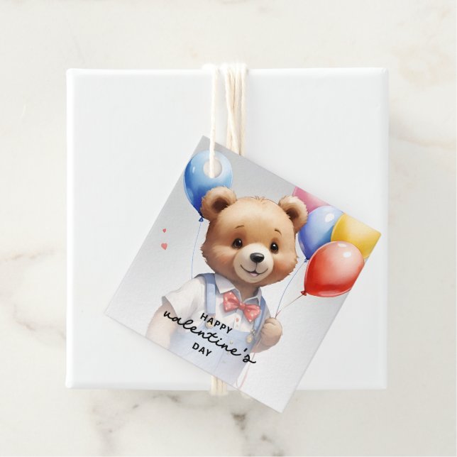 Alla hjärtans dag - kallt vattenfärgsbeläggning me gåvor etiketter (På plats)