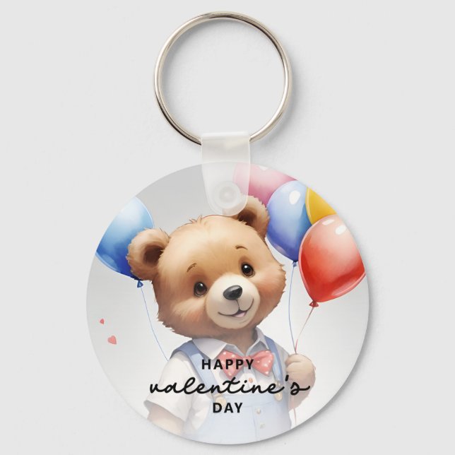 Alla hjärtans dag - kallt vattenfärgsbeläggning me nyckelring (Framsida)