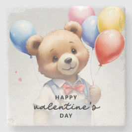 Alla hjärtans dag - kallt vattenfärgsbeläggning me stenunderlägg