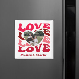 Alla hjärtans dag Kärlek Anpassningsbar Foto och p Magnet