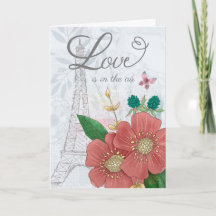 Alla hjärtans dag Kärlek är i Luft-Blommigten Eiff