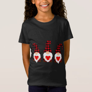 Alla hjärtans dag Kärlek Cute Heart Gnomes Valent T Shirt