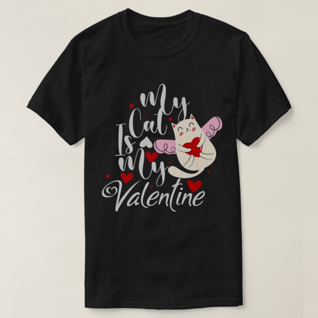 Alla hjärtans dag Kärlek Cute Heart Mitt hjärta är T Shirt (Design framsida)
