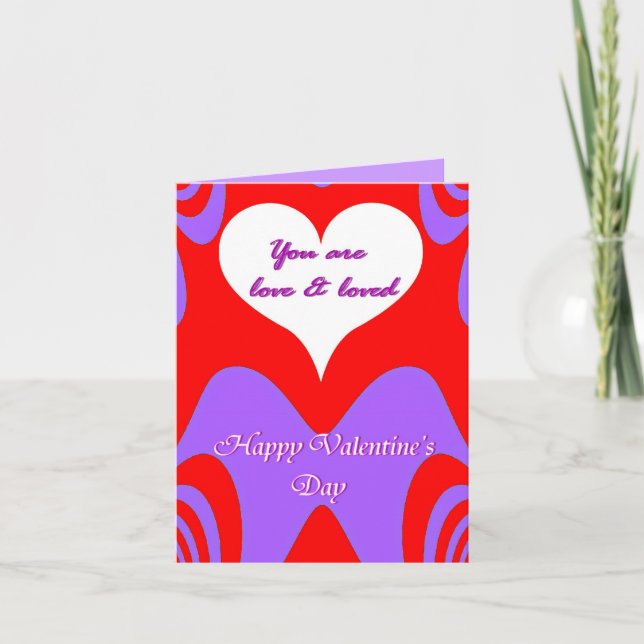 Alla hjärtans dag Kärlek_ Helgkort (Framsida)