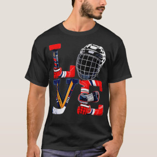 Alla hjärtans dag Kärlek Ishockey Artiklar Män Poj T Shirt