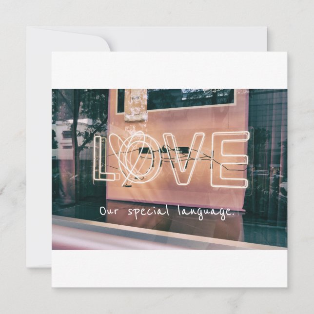 Alla hjärtans dag-kärlek-kort julkort (Framsida)