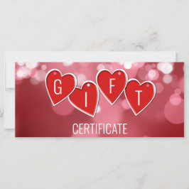 Alla hjärtans dag, Kärlek Red Hearts-kortet