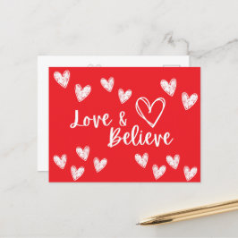 Alla hjärtans dag, Kärlek & Tro Collection Vykort