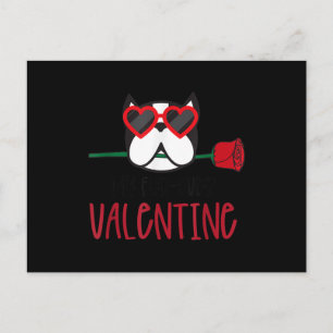 Alla hjärtans dag kärlek Valentine hund hjärta kär Meddelande Vykort