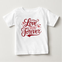 Alla hjärtans dag "Kärlek You Forever" Typography 