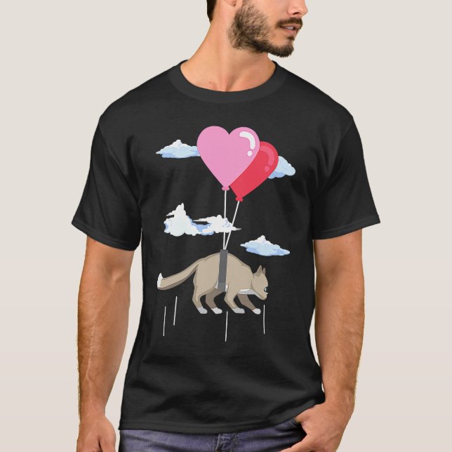 Alla hjärtans dag Katt Söt Perser T Shirt (Framsida)