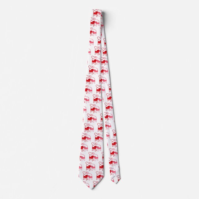 Alla hjärtans dag Katt - Valentine Neck Tie Slips (Framsida)