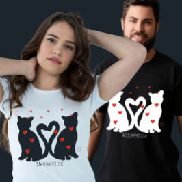 Alla hjärtans dag Kattälskare Meowentine Unisex T Shirt