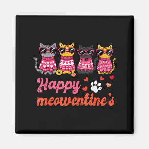 Alla hjärtans dag Katter Glad Meowentines Kattunge Magnet