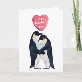 Alla hjärtans dag Kejsare Penguin Helgkort