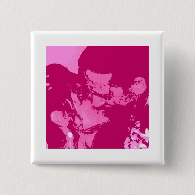 Alla hjärtans dag Kiss Knapp (Framsida)