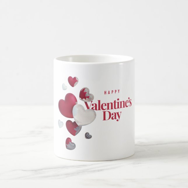 Alla hjärtans dag Klassisk mugg, 11 oz Kaffemugg (Center)