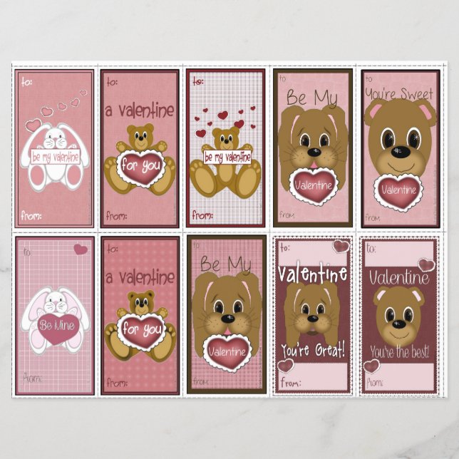 Alla hjärtans dag-klassrumsbrytningar i variettets reklamblad (Framsidan)