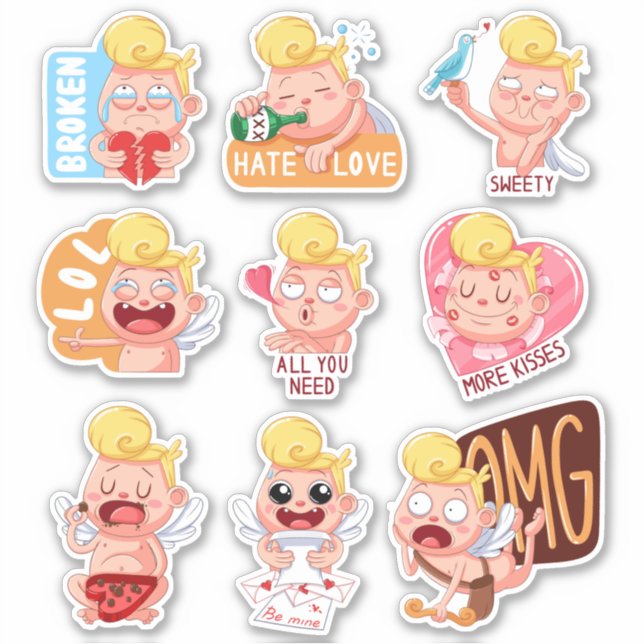 Alla hjärtans dag klistermärken (Framsida)