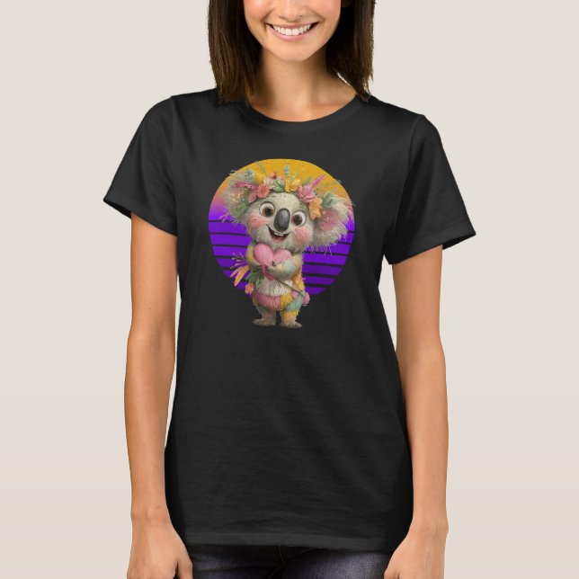 Alla-Hjärtans-Dag-Koala T Shirt (Framsida)