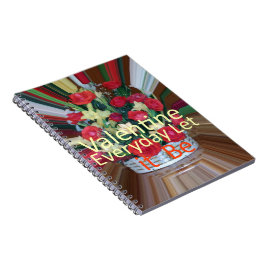 Alla hjärtans dag-konst Skriv ut Anteckningsbok