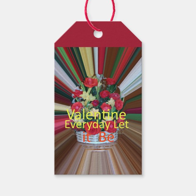 Alla hjärtans dag-konst Skriv ut Presentetikett (Framsidan)