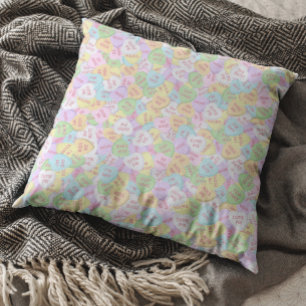 Alla hjärtans dag Konversationsdagen Candy Heart M Kudde