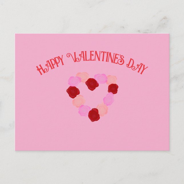 Alla hjärtans dag-kort 2025 vykort (Framsida)