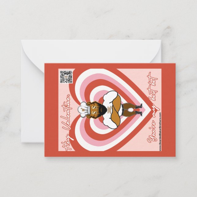 Alla hjärtans dag-kort #5 anteckningskort (Framsida)