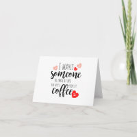 Alla hjärtans dag-kort för kompis som älskar kaffe