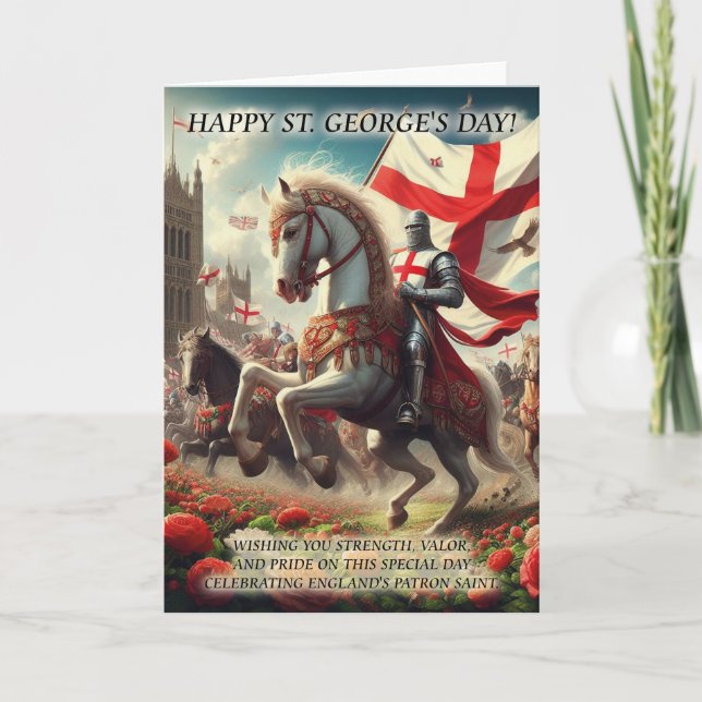Alla hjärtans dag-kort för St. George's Day Kort (Framsida)