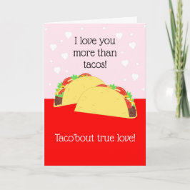 Alla hjärtans dag-kort för tacot fans kort