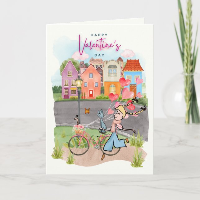 Alla hjärtans dag-kort helgkort (Framsida)