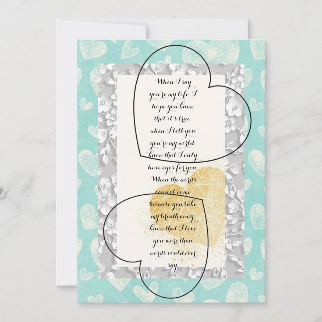 Alla hjärtans dag-kort inbjudningar (Framsida)