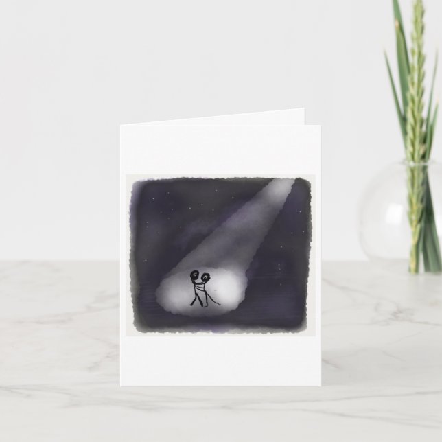 Alla hjärtans dag-kort - romantisk dans helgkort (Framsida)