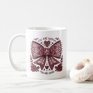 Alla hjärtans dag Kristna.. Du är Worthy Coquette Kaffemugg