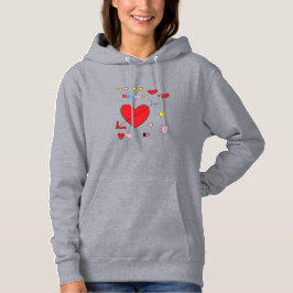 Alla hjärtans dag Kvinnor Hoodie T Shirt