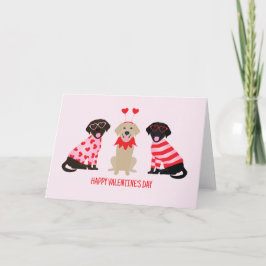 Alla hjärtans dag Labrador Retriever Hundar Helgkort