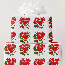 Alla hjärtans dag Lägg till rödhjärter Ro Gift Presentpapper