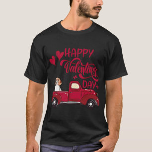 Alla hjärtans dag Lastbil Heart Carriage Beagle L T Shirt