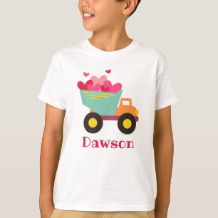 Alla hjärtans dag Lastbil Personlig T-Shirt