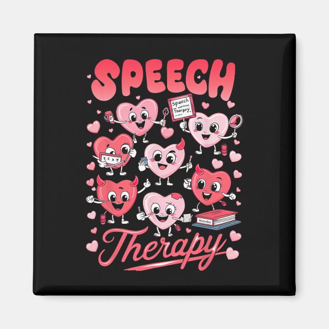 Alla hjärtans dag Logoped Slpa Slp Magnet (Framsidan)